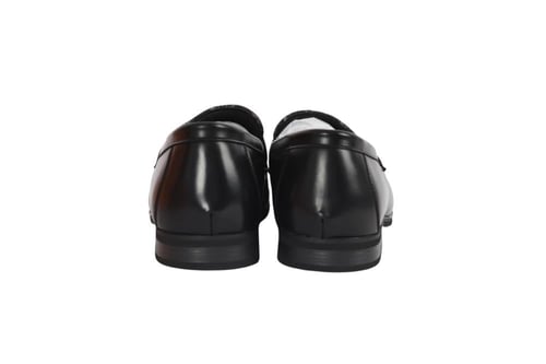 حذاء Louis Vuitton Loafer رجالي أسود جلد وقماش Mon...