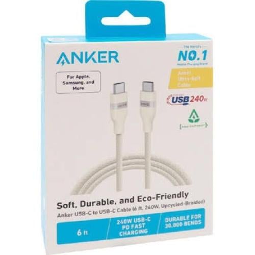 Anker USB-C to USB-C Cable, 0.9M, 240W, Ultra-Soft...