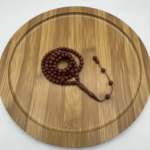 سبحة خشب طبيعي (99 خرزة) ناعمة