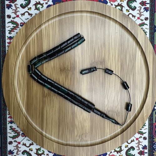 سبحة فاتوران ملكي مشخط (أخضر وأسود) - قصة تركية مس...