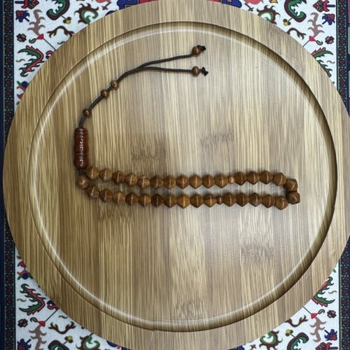 سبحة خشب الكوك الطبيعي – 33 خرزة