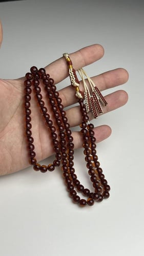 سبحة فاتوران عسلي