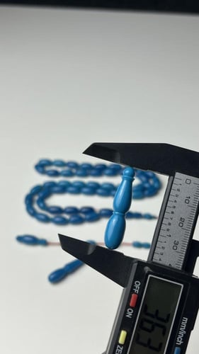 سبحة فاتوران أزرق معرق