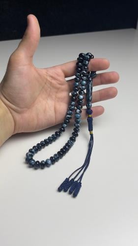 Turquoise sea prayer beads