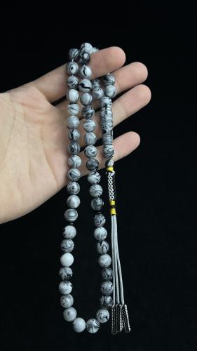 White Baklaite prayer beads