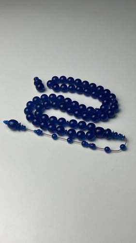 سبحة فاتوران أزرق شفاف