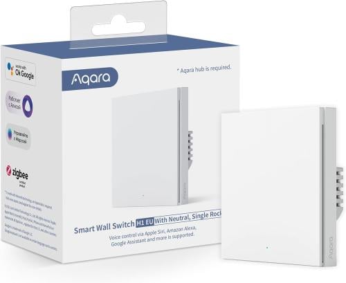 مفتاح جدار ذكي Aqara H1 (مع نيوترال – قناة واحدة)
