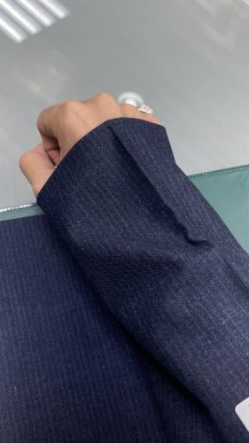 الجوخ المقلم B66-3 | كحلي