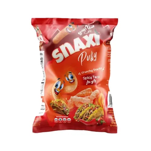 سناكسي باف بطعم التاكو الحار