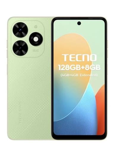 تكنو سبارك جو 2024 ذاكرة 128 جيجا 4+4 رام أخضر