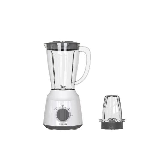 Dots Blender 2 in 1 400 Watts, White, Plastic Jug...