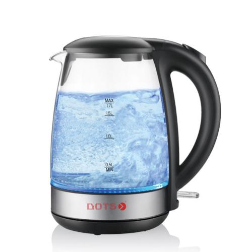 Dots Glass Water Kettle, 1.7 Liter, 2200 Watt KDG-...