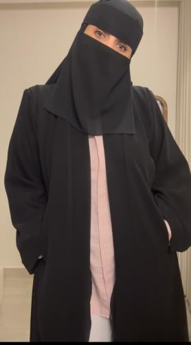 عباية سادة بقماش كريب باربي الأندونيسي