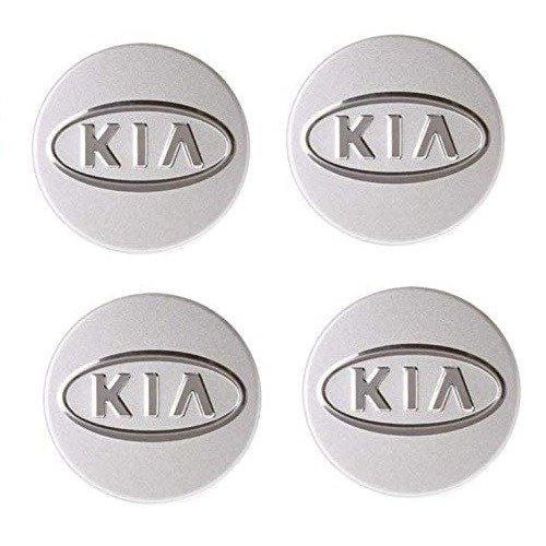 طقم غطاء جنط كيا فضي