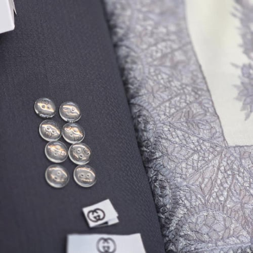 قماش خليه مع شال كشميري عرضين