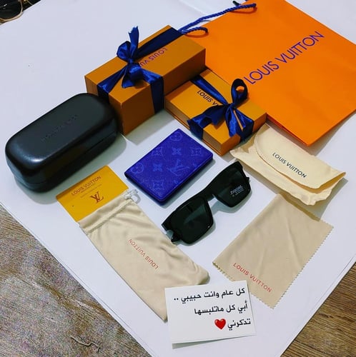 نظارات شمسية لويس فيتون رجالية فخمة مع كامل الملحق...