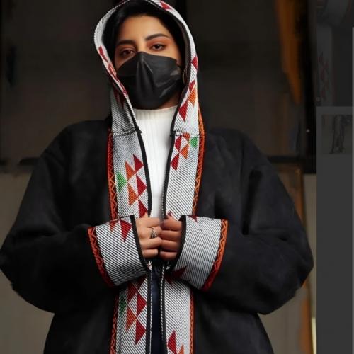 فروه شتويه نسائيه مزينة بالسدو