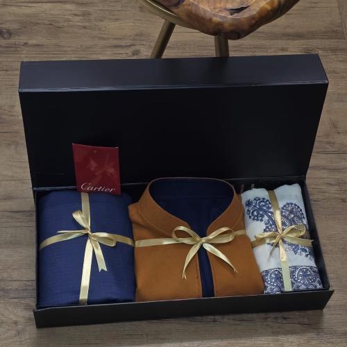 بوكس شتوي رجالي قماش وشال وسديري من كاركتير