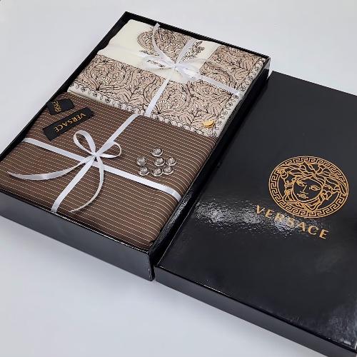 طقم شتوي رجالي قماش + شال كشميري