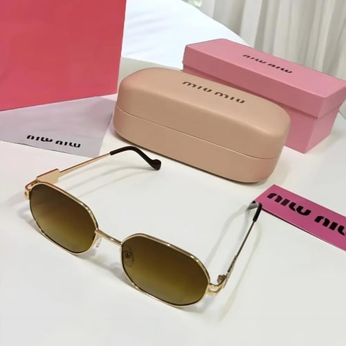 نظارة نسائية ميو ميو عدسة بني