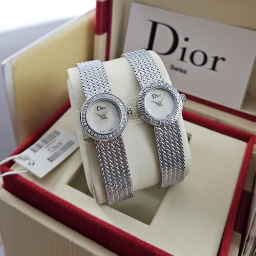 ساعة ديور نسائية حصيرة فاخرة مقاس 19mm