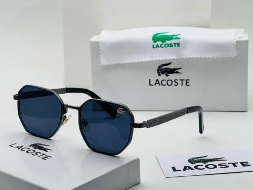 نظارة لاكوست رجالية بعدسات زجاجيه واطار معدني انيق