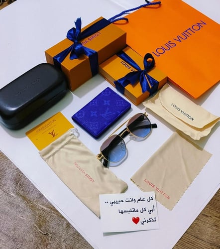 نظارات شمسية لويس فيتون رجالية فخمة مع كامل الملحق...