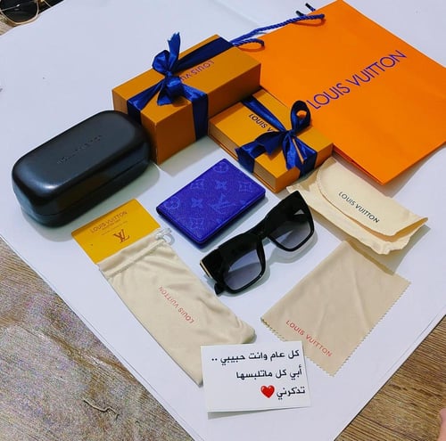 نظارات شمسية لويس فيتون رجالية فخمة مع كامل الملحق...