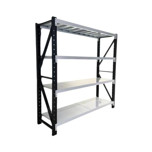 رفوف منزلية 200×200 (عمق 45) - أبيض وأسود (800 كجم...