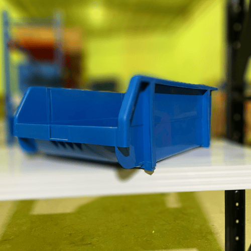 صناديق قطع غيار بلاستيك أزرق مقاس 9 - قابل للتكديس...