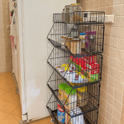 140x50x45cm سلات مواد غذائية اسود