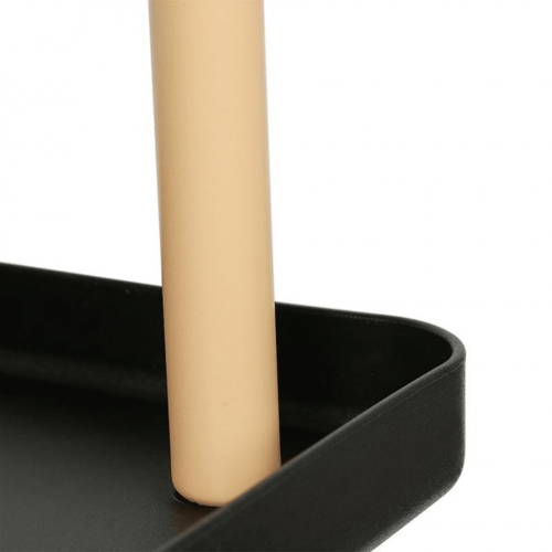 عربة تقديم مستطيلة اسود