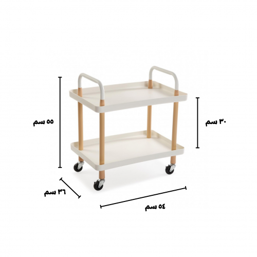 رفوف تقديم دورين ابيض