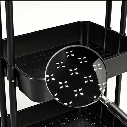 عربة منظمة بسلات حديدية اسود