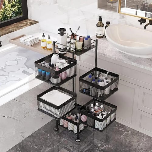 سلات منظمة مربع اسود 5 ادوار