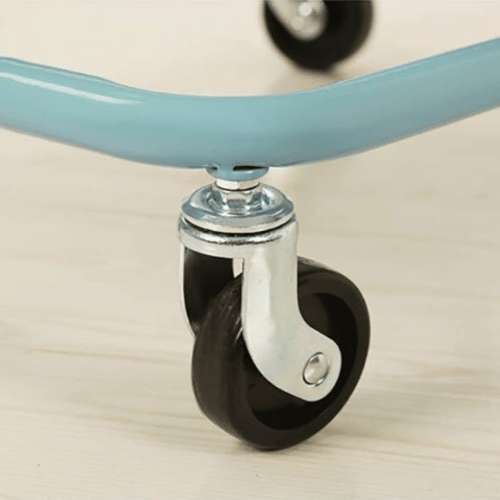 عربة منظمة بسلات حديدية اخضر