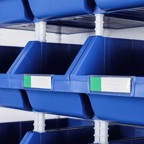 صندوق قطع غيار بلاستيك أصفر مقاس 9 - قابل للتكديس...