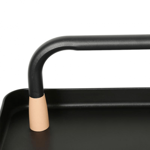 عربة تقديم مستطيلة اسود