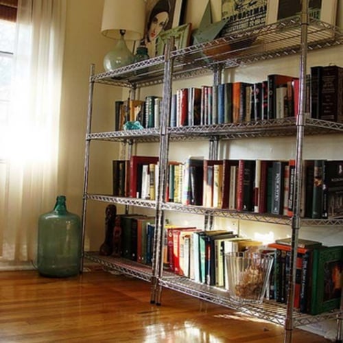 رفوف شبك كروم 200×90 (عمق 60 سم) - ماي رفوف