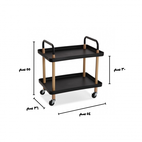 رفوف تقديم دورين اسود
