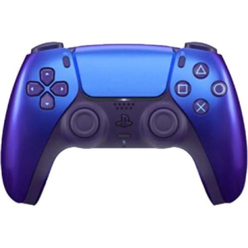 Blue shiny PlayStation 5 controller