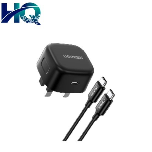 شاحن جداري يوجرين بمنفذ USBC بقوة 25 واط مع سلك US...