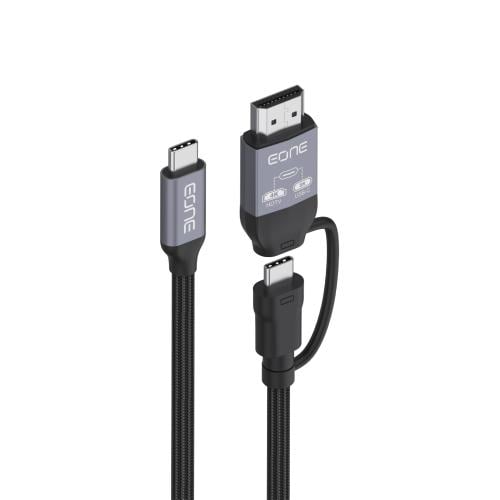 إي ون كيبل 2*1 من USB-C إلى HDMI (4K) و USB-C (8K)...