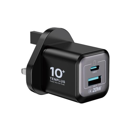 تن بلس فيش جداري بقوة 20 واط منفذين USB-C + USB-A...
