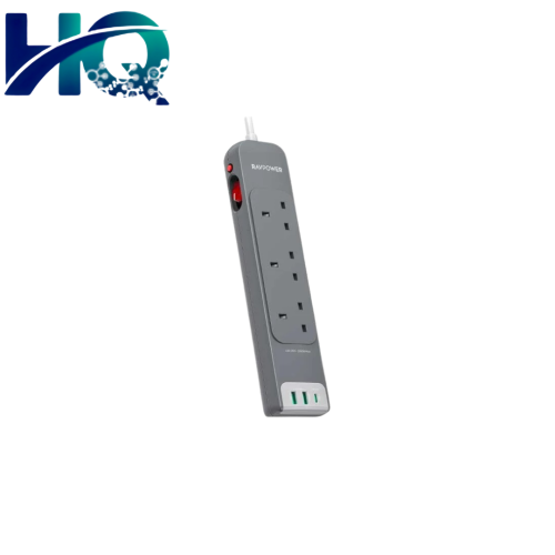 رابف باور توصيلة 3 منافذ كهرباء ومنفذ تايب سي ومنف...