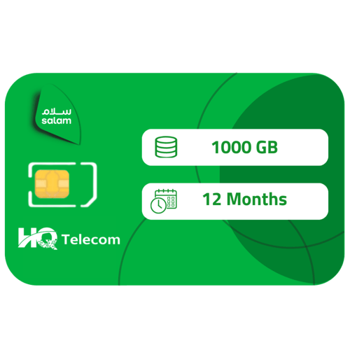 سلام شريحة بيانات 1000 جيجا مع راوتر 5G Digitech S...