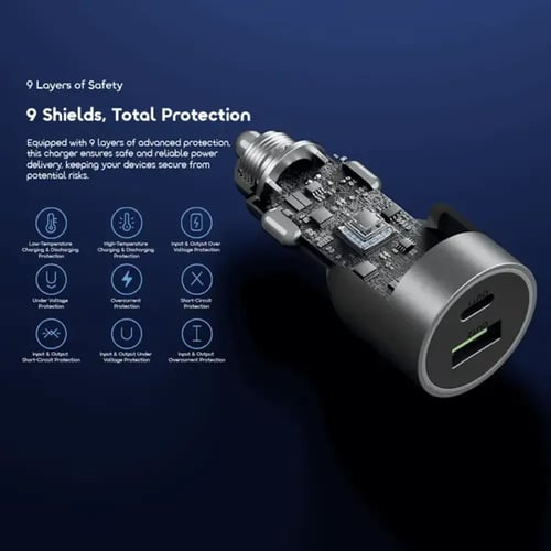 أورايمو شاحن سيارة بمنفذ تايب سي بقوة 69 واط ومنفذ...