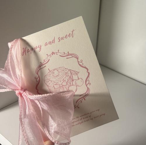 كرت صغير - كتابة بخط اليد