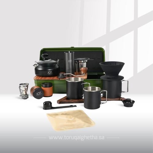 جوت شنطه معدات قهوه معدنيه لون اخضر - jot Metal Co...
