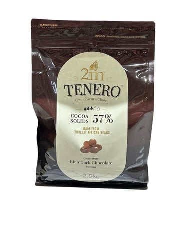 تو ام تونيرو شوكولاته داكنه كوفرتيور 57% 2.5 كيلو...